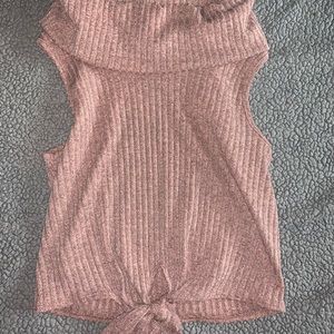 Fashion Nova Pink Turtle Neck Tank